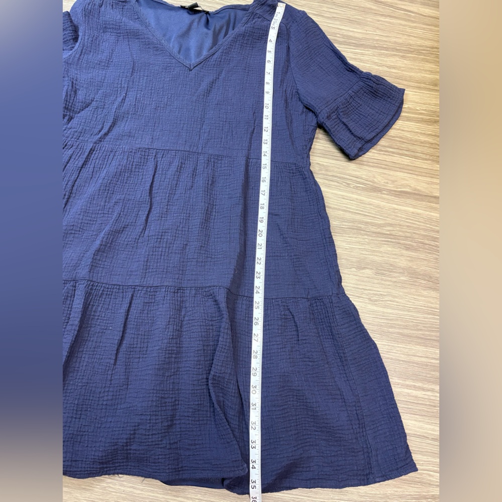 Perceptions New York Navy Dress Size Large - Picture 2 of 6